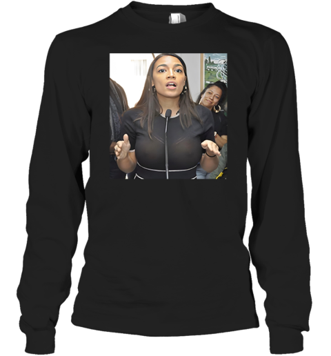 Alexandria Ocasio Cortez Aoc See Through Long Sleeve T Shirt