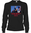 Donald Trump Fist Pump Long Sleeve T Shirt