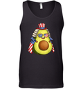 Cute Avocado American Flag Cape 4Th Of July America Usa Tank Top