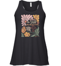 Boho Retro Christian Walking By Faith Tripping Constantly Racerback Tank