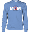 Blue Star Mom Proud Military Family Support Long Sleeve T Shirt