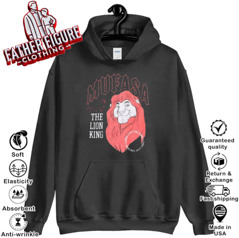 Disney The Lion King Mufasa Tonal Portrait Hoodie