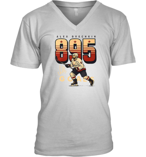 Alex Ovechkin 895 Goals V Neck T Shirt