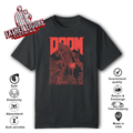 Doom Red Sketched Cover Art Retro Video Game T Shirt
