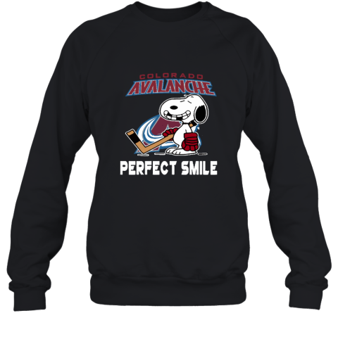 Colorado Avalanche Snoopy Perfect Smile The Peanuts Sweatshirt