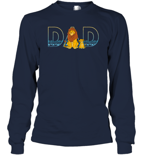 Disney The Lion King Simba And Mufasa Dad Long Sleeve T Shirt
