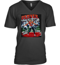 Denver Broncos No Fly Zone Sz80 Dark Horse V Neck T Shirt