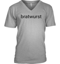 Bratwurst Funny Brat V Neck T Shirt