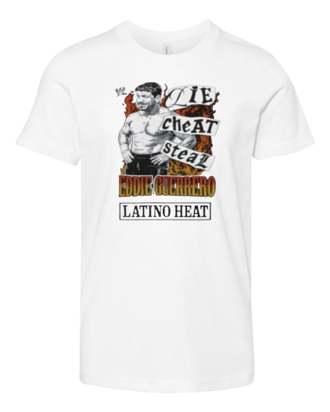 Eddie Guerrero Latino Heat Lie Cheat Steal Premium Youth T Shirt