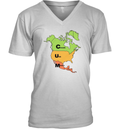 Cum Map Usa Mexico And Canada V Neck T Shirt