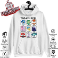 Disney Pixar Inside Out 2 Today I Feel Vintage Panels Hoodie