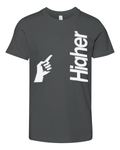 Asymmetric Call Higher Premium Youth T Shirt