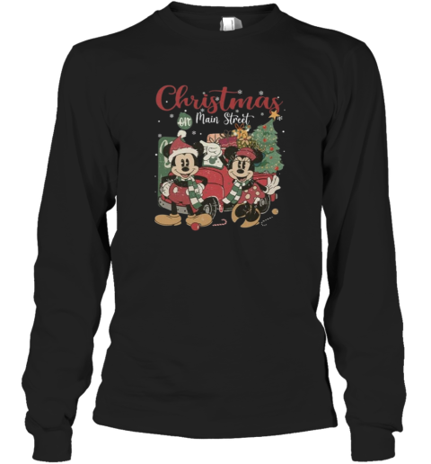 Disney Mickey And Mickey Minnie Christmas On Main Street Long Sleeve T Shirt