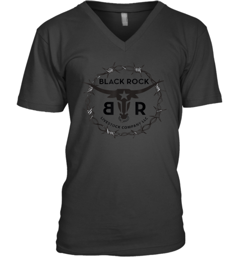 Black Rock Livestock Company V Neck T Shirt