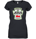 Christian Catch Up With Jesus Ketchup Women039S V Neck T Shirt