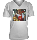 Donald Trump Makes Fries At Mcdonald039S V Neck T Shirt