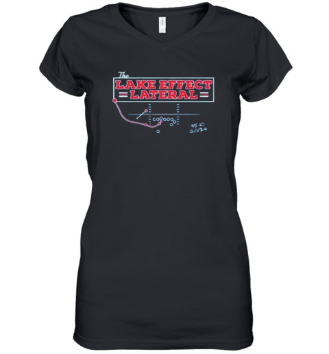 Buffalo Bills The Lake Effect Lateral Women039S V Neck T Shirt
