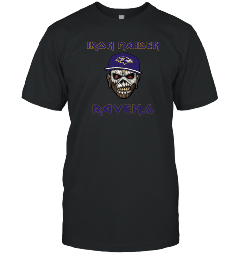 Baltimore Ravens Iron Maiden Rock Band Music T Shirt