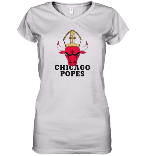 Chicago Popes Women039S V Neck T Shirt