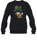A Minecraft Movie Chicken Jockey Baby Zombie Attack Sweatshirt