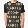 Boho Moon Pattern Graphic T-Shirt for Sale by JosAwestuff
