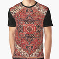 Heriz Antique Vintage Boho Persian Carpet Print Graphic T-Shirt for Sale by bragova