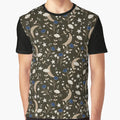 Boho Celestial Moon Flowers Graphic T-Shirt for Sale by ChantalDesign