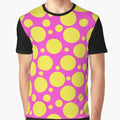 Polka Dots in Hot Pink and Yellow Graphic T-Shirt for Sale by Whoopsidoodle
