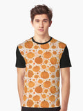 Pumpkin Pattern White ver Graphic T Shirt T Shirt Trending 2025 Fan Favorite