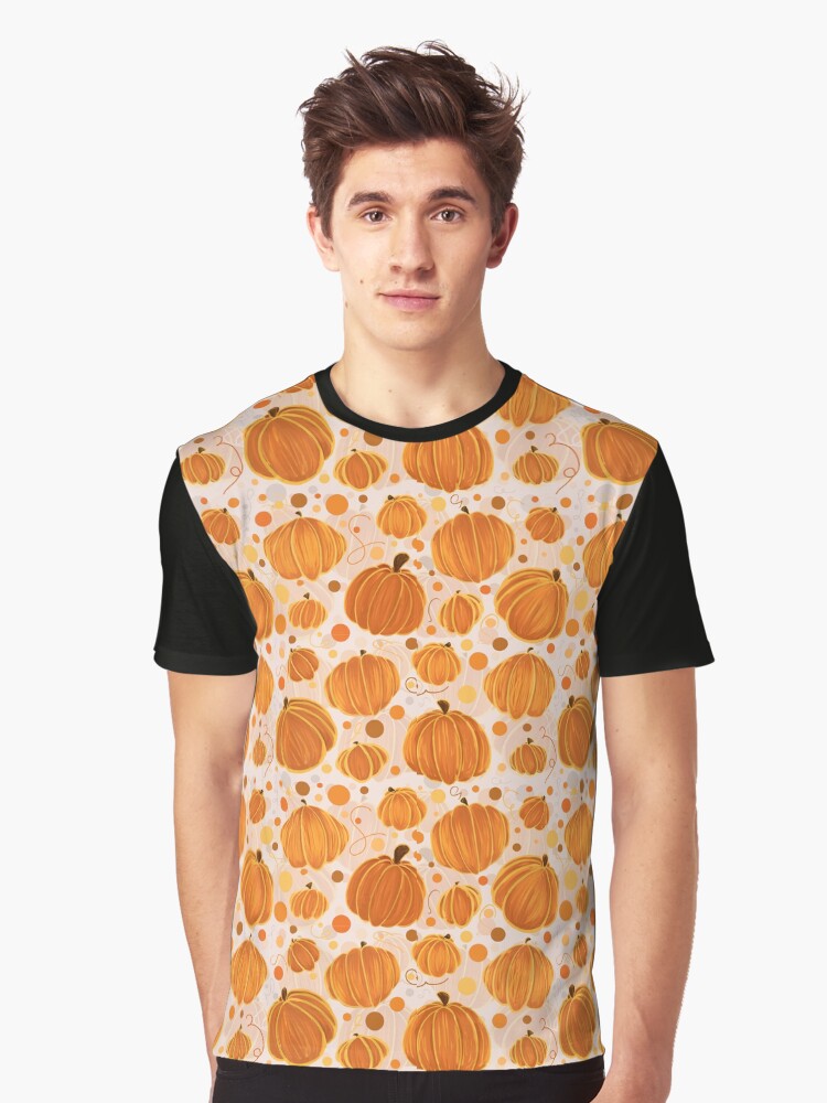 Pumpkin Pattern White ver Graphic T Shirt T Shirt Trending 2025 Fan Favorite