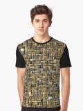 Blended Concealment Pattern Graphic T Shirt T Shirt AI Inspired Art Tech Vibe