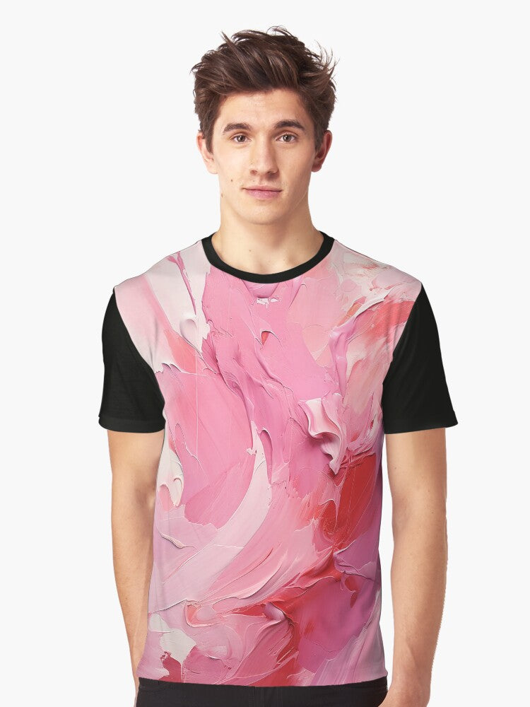 Pink Art Abstract Graphic T Shirt T Shirt Premium Print Modern Aesthetic