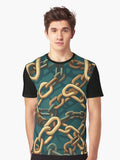 Chain Pattern 1 Graphic T Shirt T Shirt AI Inspired Art Gift Ready