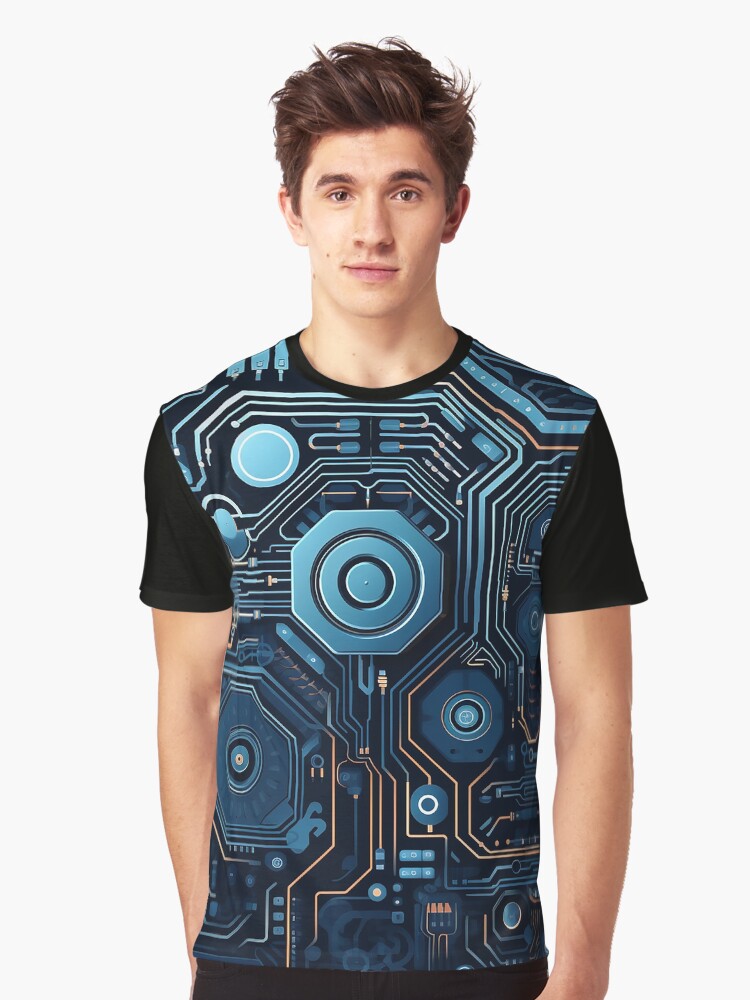 Techno Patter A1 Graphic T Shirt T Shirt Comfort Fit Tech Vibe