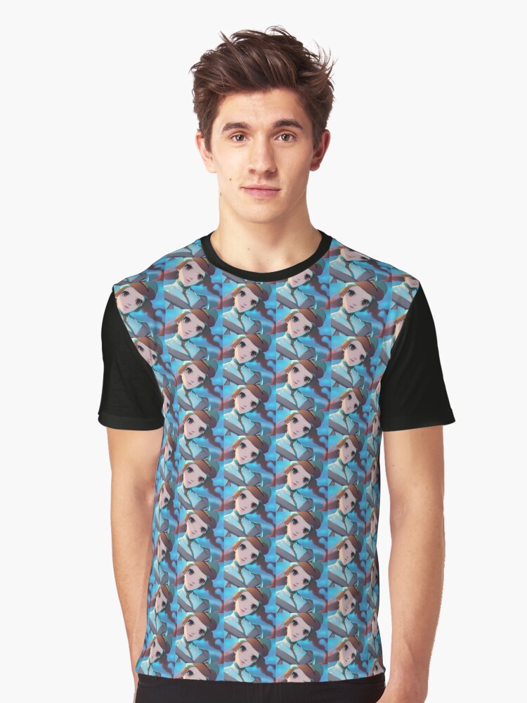 BlueOctopus Mermaid Anime 1 Graphic T Shirt T Shirt Streetwear Style Daily Wear