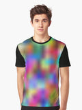 Colors Blur Pattern Design Graphic T-Shirt