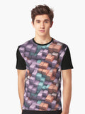 colorful abstract seamless pattern 0062 Different pattern size Email me Graphic T Shirt T Shirt AI Inspired Art