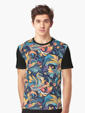 colorful abstract seamless pattern 2 Different pattern size Email me Graphic T Shirt T Shirt Trending US Tech Vibe