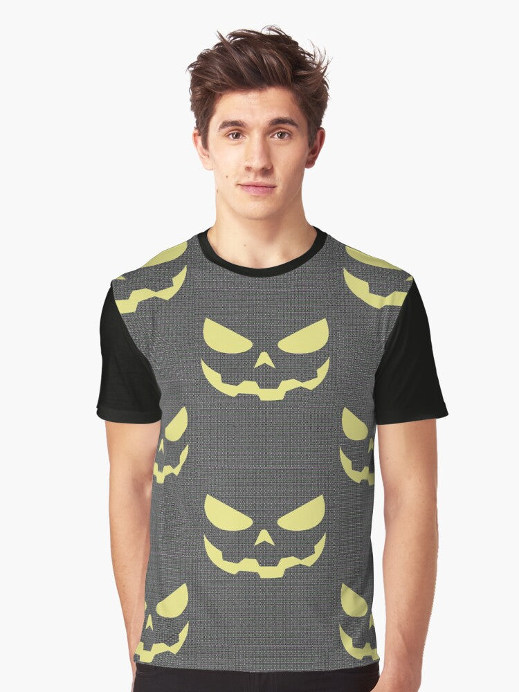 Scary Pumpkin Jack O Lantern Face Back twead Graphic T Shirt T Shirt Trending 2025 High CTR Pick