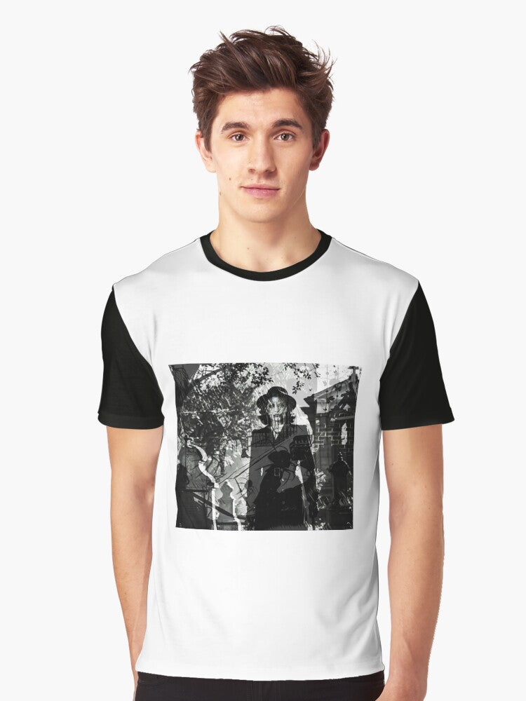 Dark Detective Graphic T Shirt T Shirt AI Inspired Art Futuristic Style