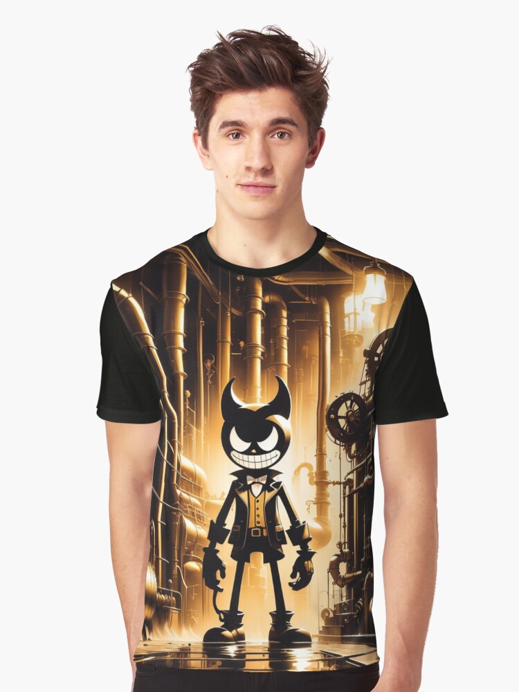 Bendy and the Ink Machine Inspired Art Graphic Graphic T Shirt T Shirt AI Inspired Art Tech Vibe