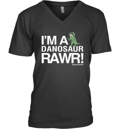 Danisnotonfire I039M A Dinosaur Rawr V Neck T Shirt