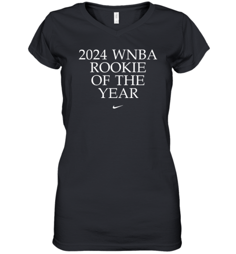 Caitlin Clark Indiana Fever 2024 Wnba Rookie Of The Year Women039S V Neck T Shirt