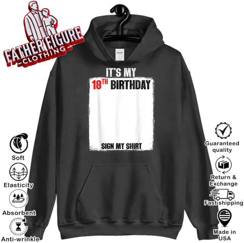 18Th Birthday Unique Signature Keepsake Hoodie