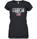 American Flag Proud Member Of The Lgbfjb Community Women039S V Neck T Shirt