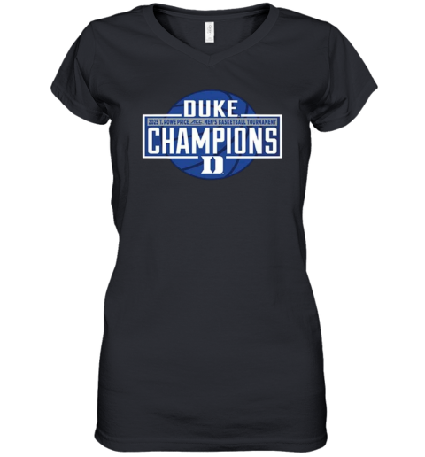 Duke Acc 2025 Championship Women039S V Neck T Shirt