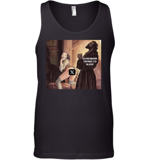 Elon Musk Trying Sleep Meme Tank Top