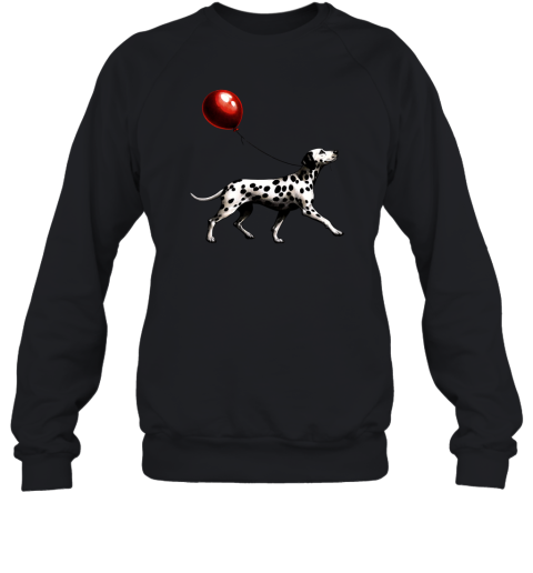 Dalmatian With Red Balloon Sweatshirt