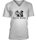 Cocktail Weenies Dachshund V Neck T Shirt
