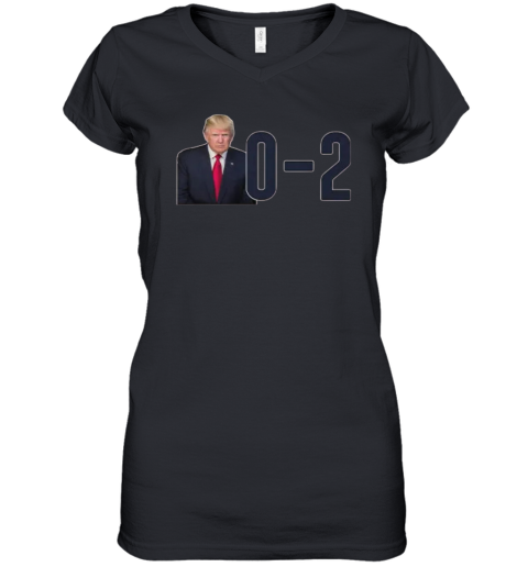 0 2 Trump Assassination Attempt Zero For Two Women039S V Neck T Shirt